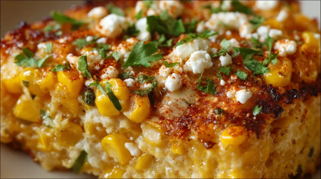 Mexican Street Corn Casserole - Easy, Creamy and Cheesy 2 mexican street corn casserole