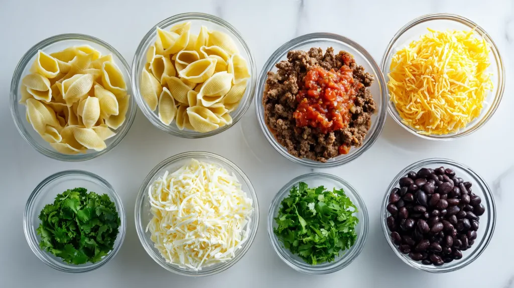 Mexican Stuffed Shells Recipe - Cheesy Taco Shell Pasta 3 Mexican Stuffed Shells