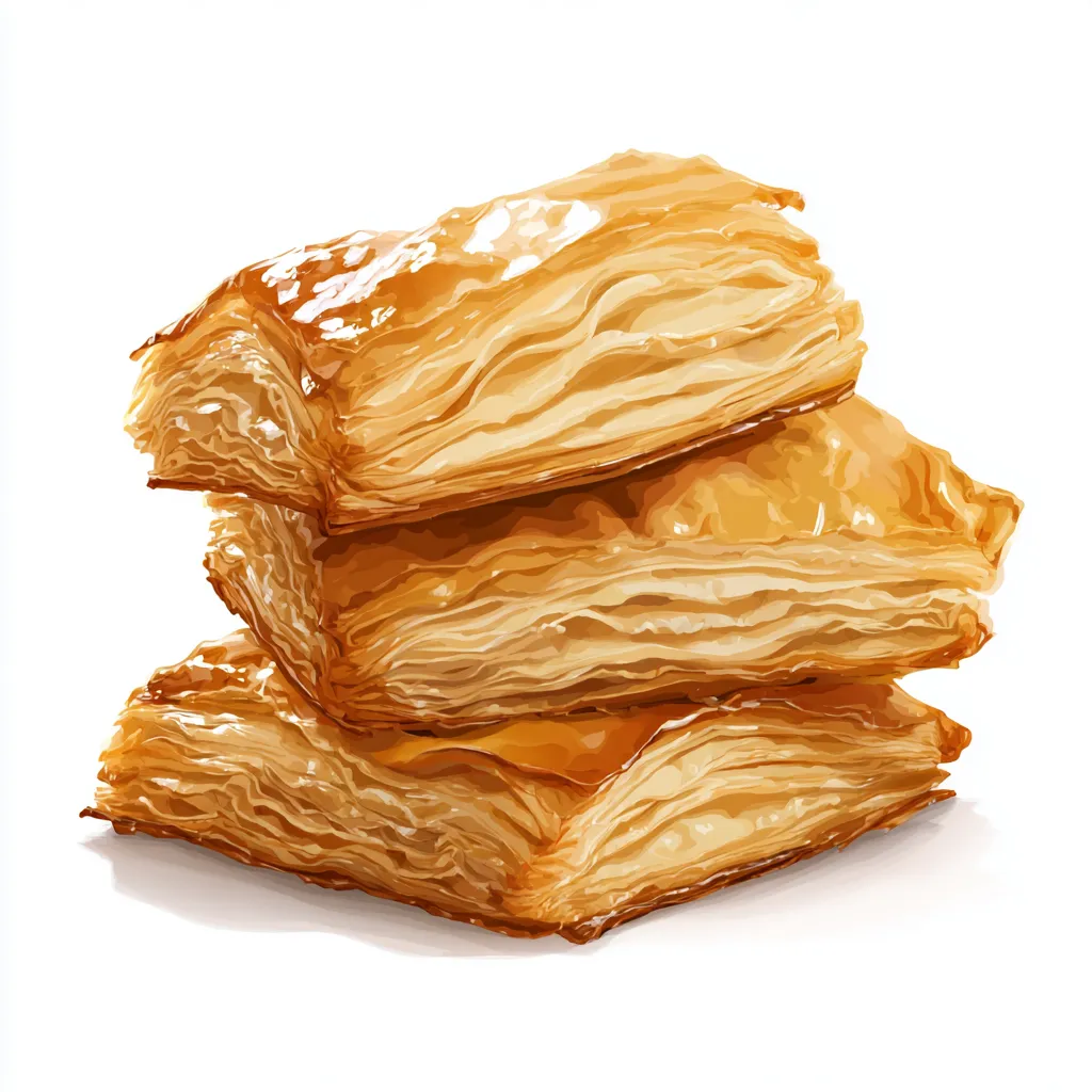 Puff Pastry Recipe - Flaky Homemade Pastry Tutorial 4 puff pastry recipe vector