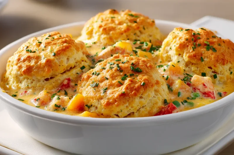 Red Lobster Biscuit Chicken Pot Pie - Creamy Comfort