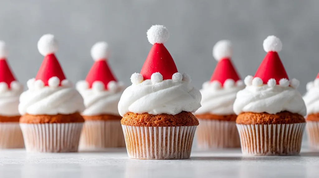 Santa Cupcakes That Bring Christmas Cheer to Every Table 13 Santa Cupcakes