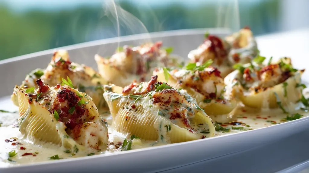Seafood Stuffed Shells Recipe - Easy Family Dinner 12 Seafood Stuffed Shells