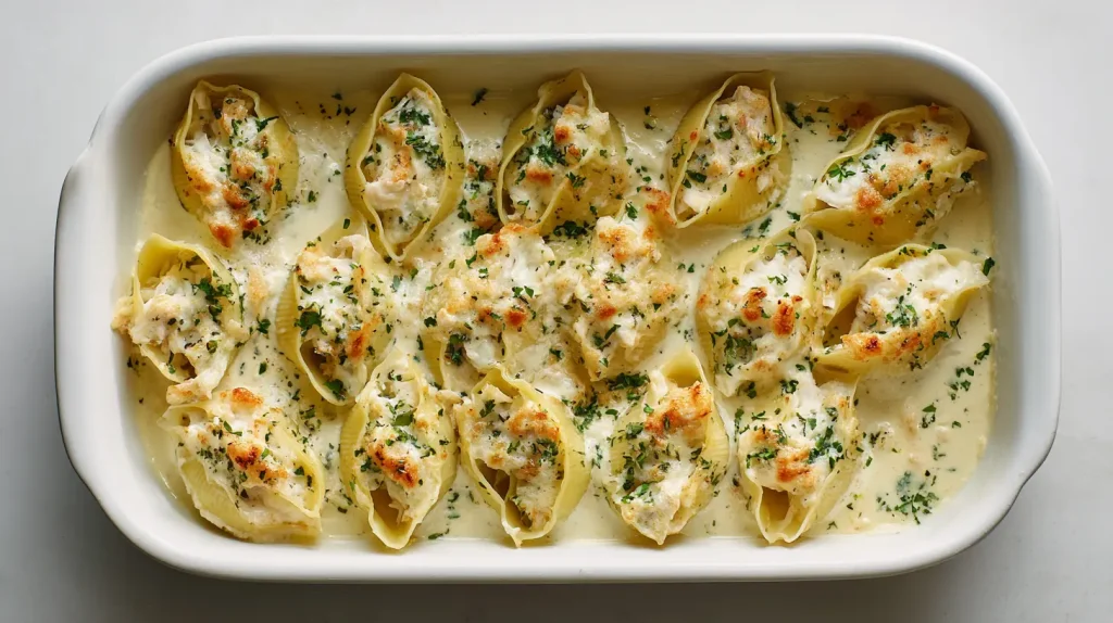 Seafood Stuffed Shells Recipe - Easy Family Dinner 13 Seafood Stuffed Shells