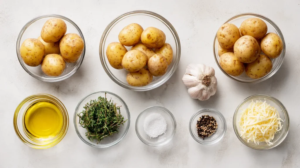 Smashed Potatoes Baked - Crispy Golden Garlic Potatoes 3 Smashed Potatoes Baked