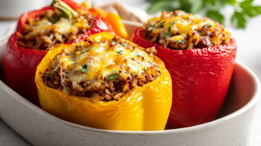 Stuffed Bell Peppers Ground Beef - Easy & Delicious Recipe 10 Stuffed Bell Peppers Ground Beef