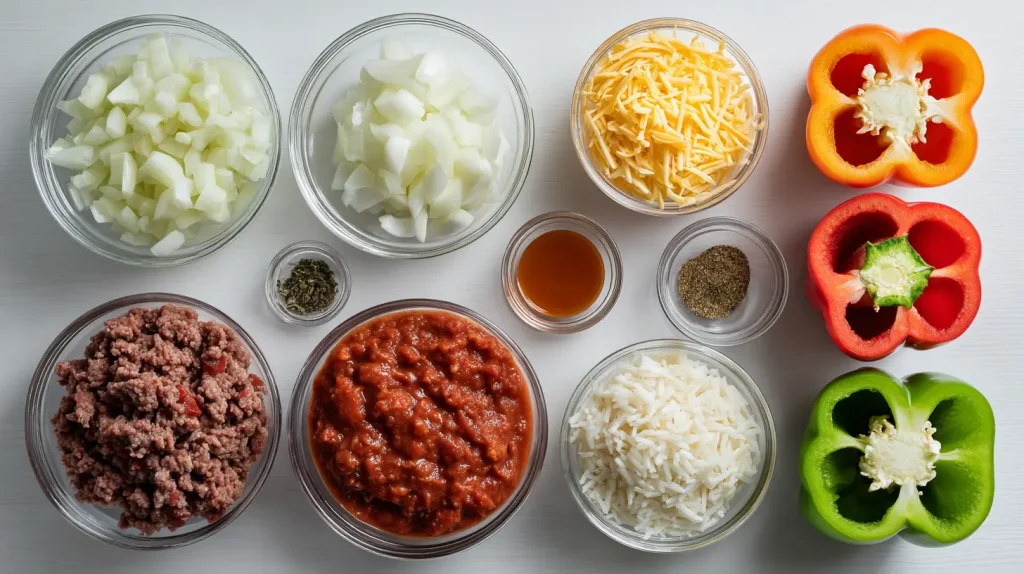 Stuffed Bell Peppers Ground Beef - Easy & Delicious Recipe 3 Stuffed Bell Peppers Ground Beef