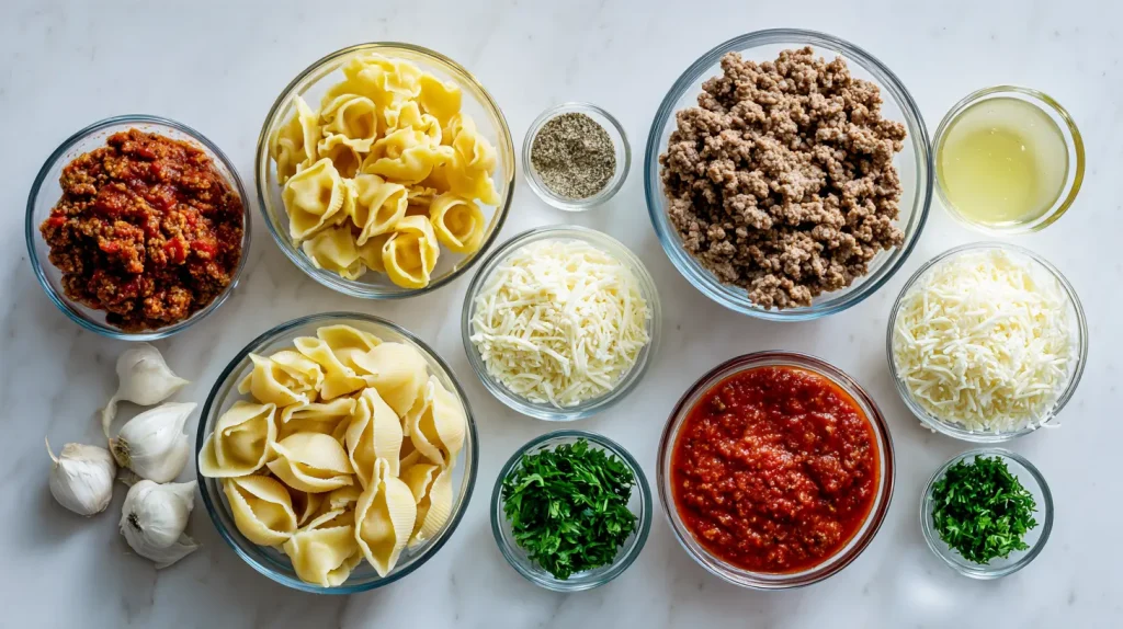 Stuffed Shells With Ground Beef Recipe - Quick and Easy 3 Stuffed Shells With Ground Beef