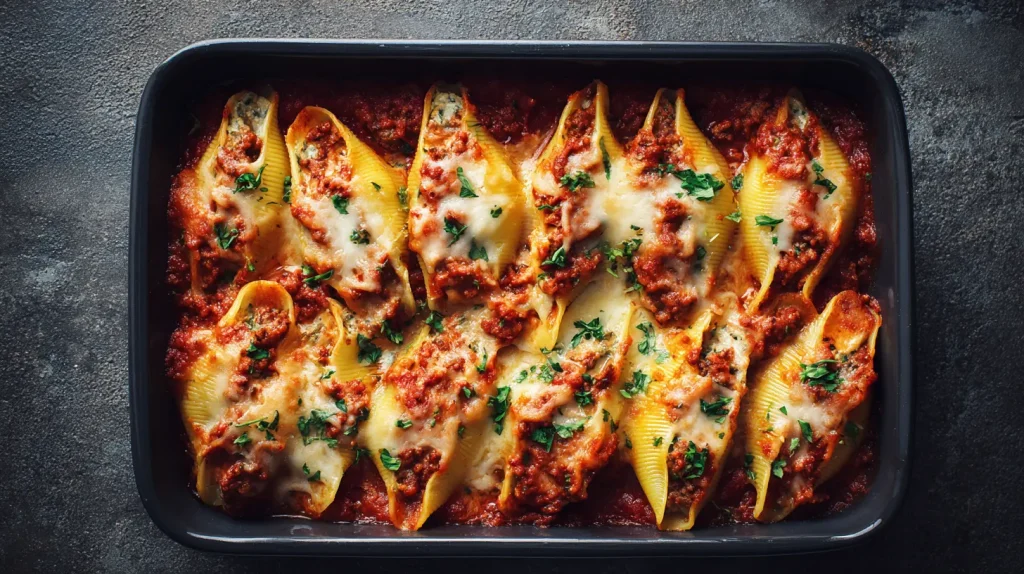 Stuffed Shells With Ground Beef Recipe - Quick and Easy 11 Stuffed Shells With Ground Beef