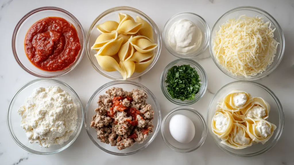 Stuffed Shells with Sausage - Easy Italian Dinner Recipe 3 Stuffed Shells With Sausage