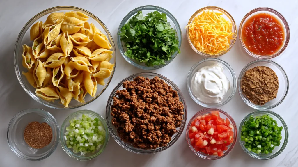 Taco Stuffed Shells Recipe - Easy Cheesy Mexican Dinner 3 Taco Stuffed Shells