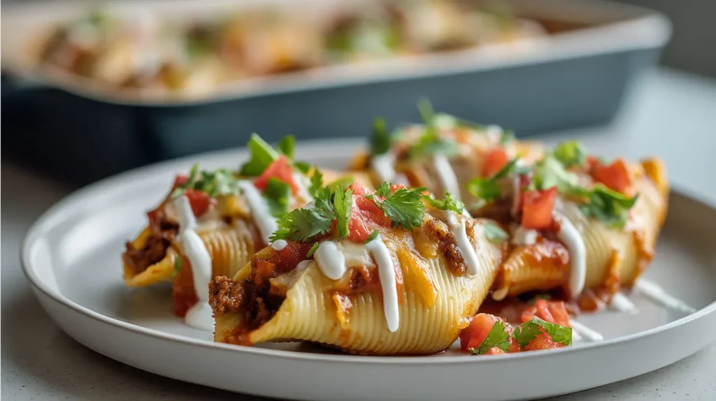 Taco Stuffed Shells Recipe - Easy Cheesy Mexican Dinner 12 Taco Stuffed Shells