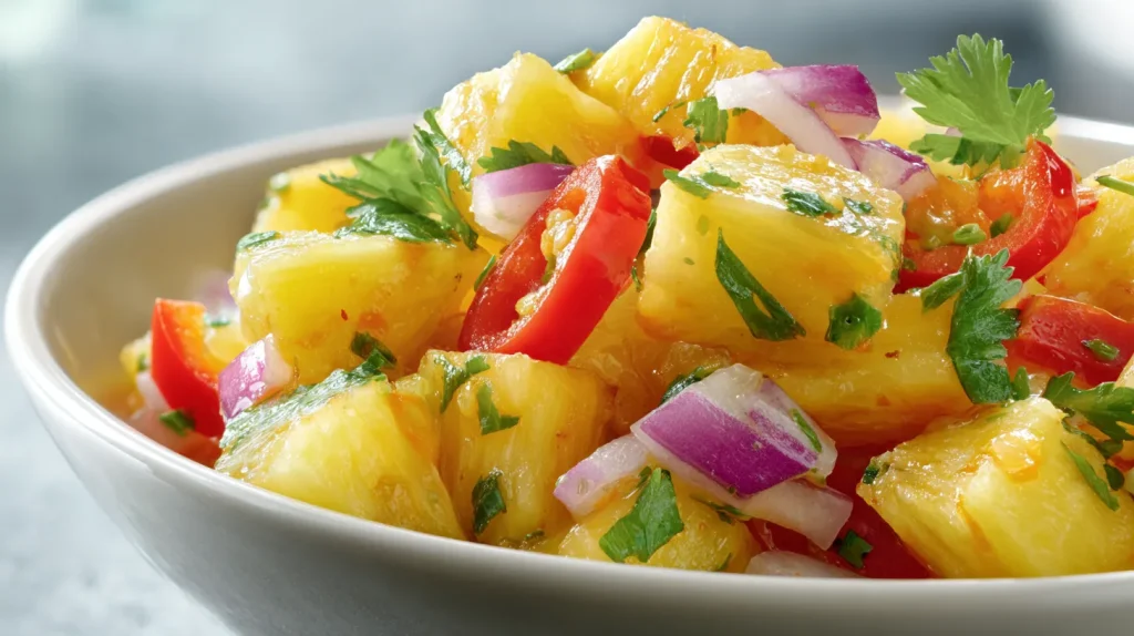 Pineapple Salsa - Fresh & Easy Tropical Salsa 2 Pineapple Salsa