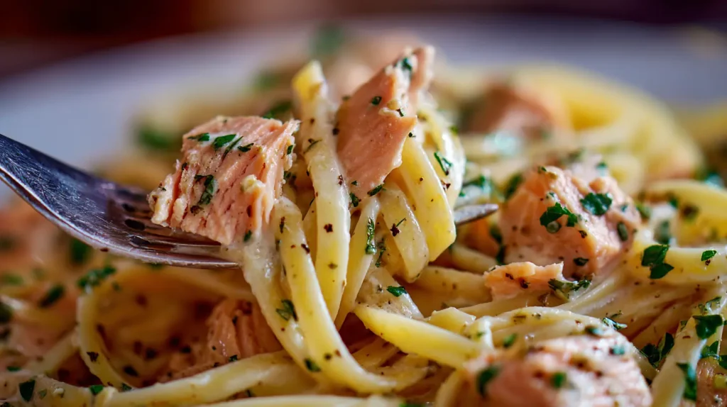 Salmon Pasta - Creamy, Flavorful, and Easy to Make 2 Salmon Pasta