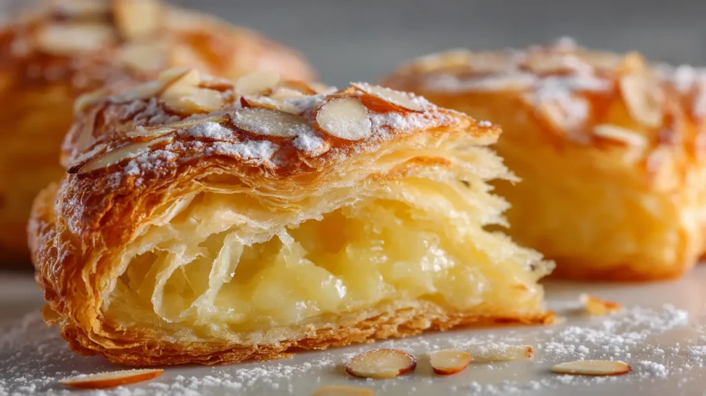Almond Puff Pastry Recipe - Easy Bakery Style Dessert 2 Almond Puff Pastry Recipe