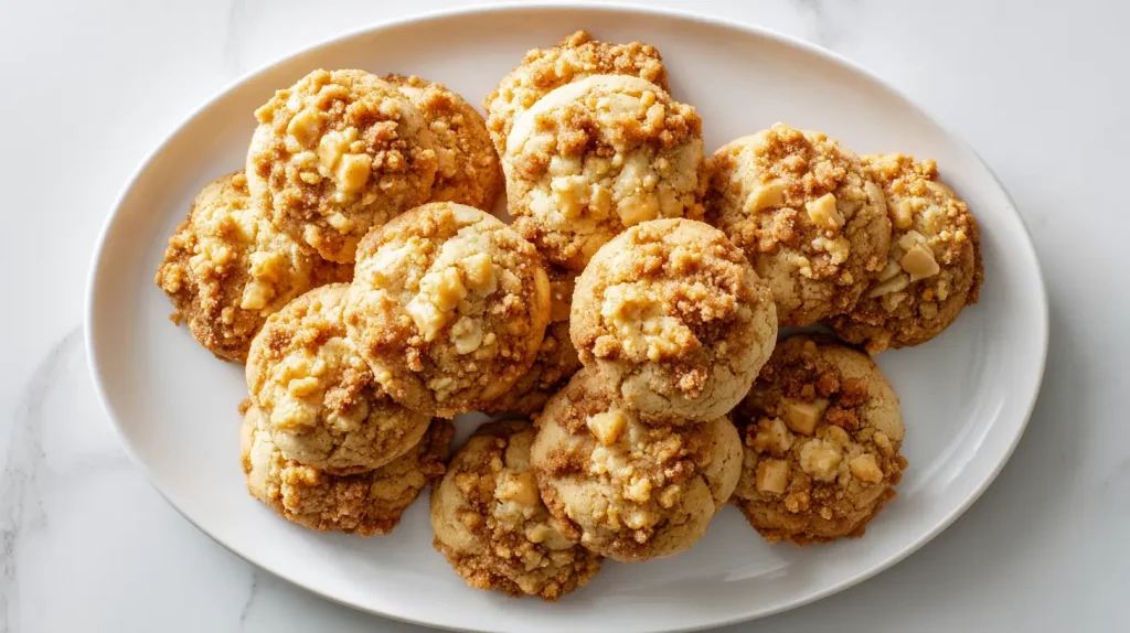 Apple Crumble Cookies - Easy, Crumble Topping and Caramel 13 Apple Crumble Cookies