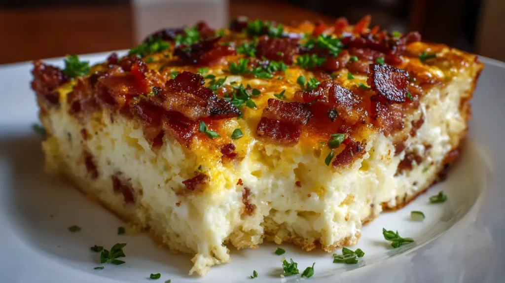 Bacon Breakfast Casserole Recipe - Easy Brunch 2 Bacon Breakfast Casserole