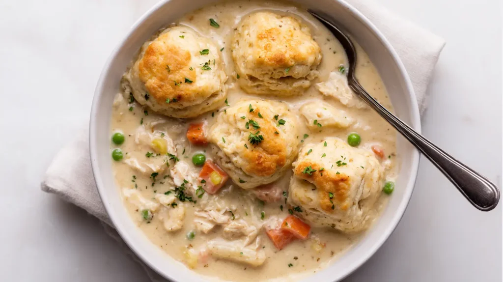 Chicken and Dumplings With Biscuits - Easy Comfort Food 10 Chicken and Dumplings With Biscuits