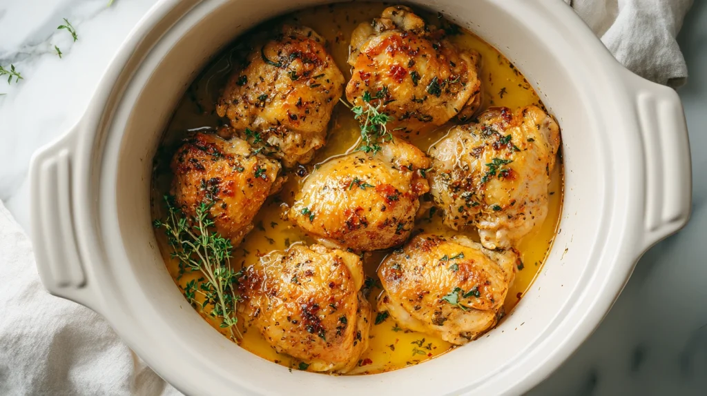 Easy Chicken Thigh Recipe Crockpot: Tender Honey Garlic Meal 9 Chicken Thigh Recipe Crockpot