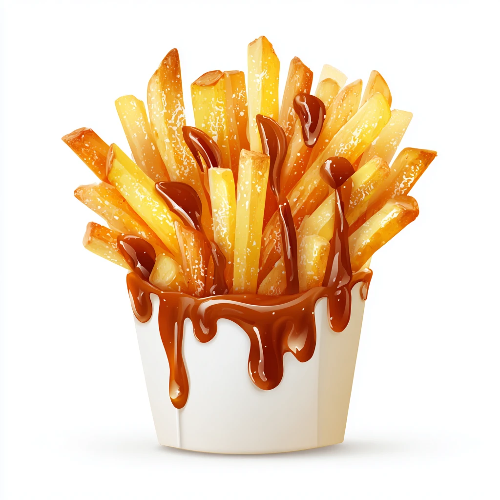 Air Fryer French Fries: Crispy, Golden Fries Made Easy 4 french fries vector