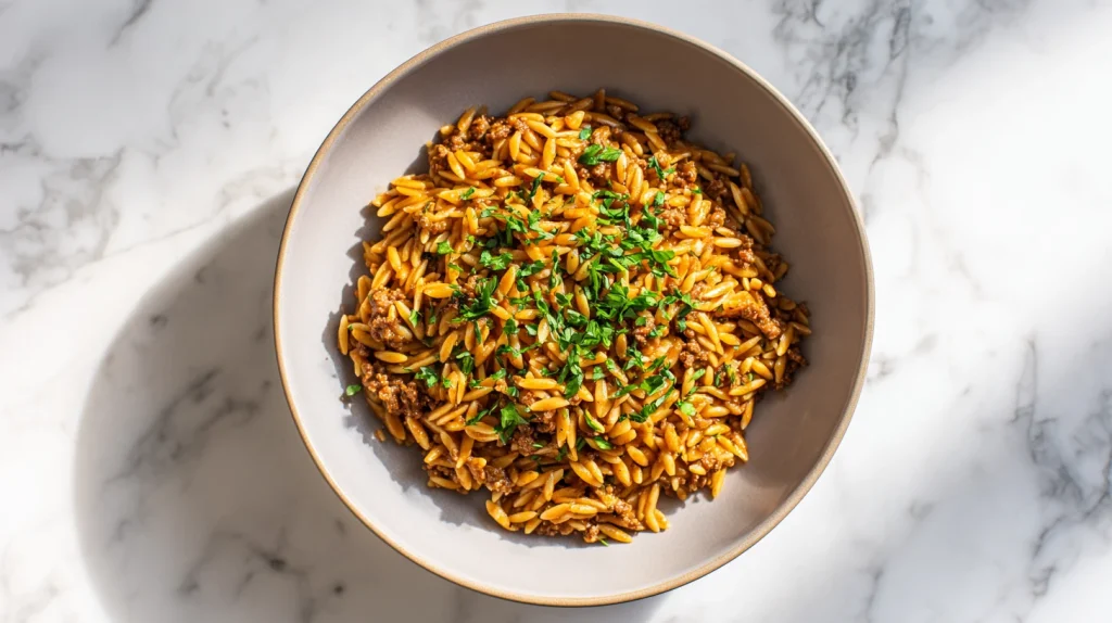 Ground Beef Orzo Recipe - Easy & Flavorful Dinner 8 Ground Beef Orzo Recipe