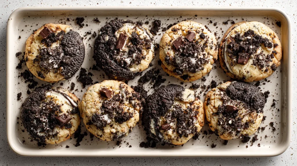 Oreo Crumble Cookies Recipe - Soft & Chewy Cookies 12 Oreo Crumble Cookies