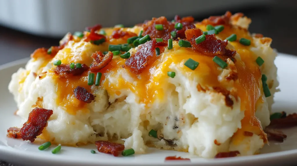 Twice Baked Potatoes Casserole - Easy Cheesy Casserole 2 Twice Baked Potatoes Casserole