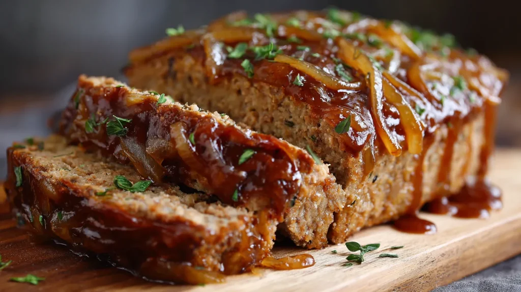 Best Homemade French Onion Meatloaf 2 French Meatlof