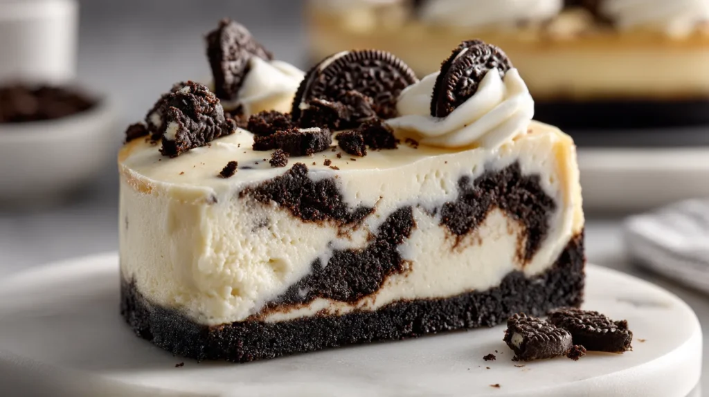 Creamy Oreo Cheesecake 2 Oreo Cheesecake