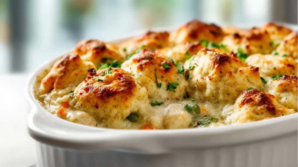 Chicken and Dumplings Casserole Made Cozy, Comforting, and Foolproof 2 Chicken and Dumplings Casserole