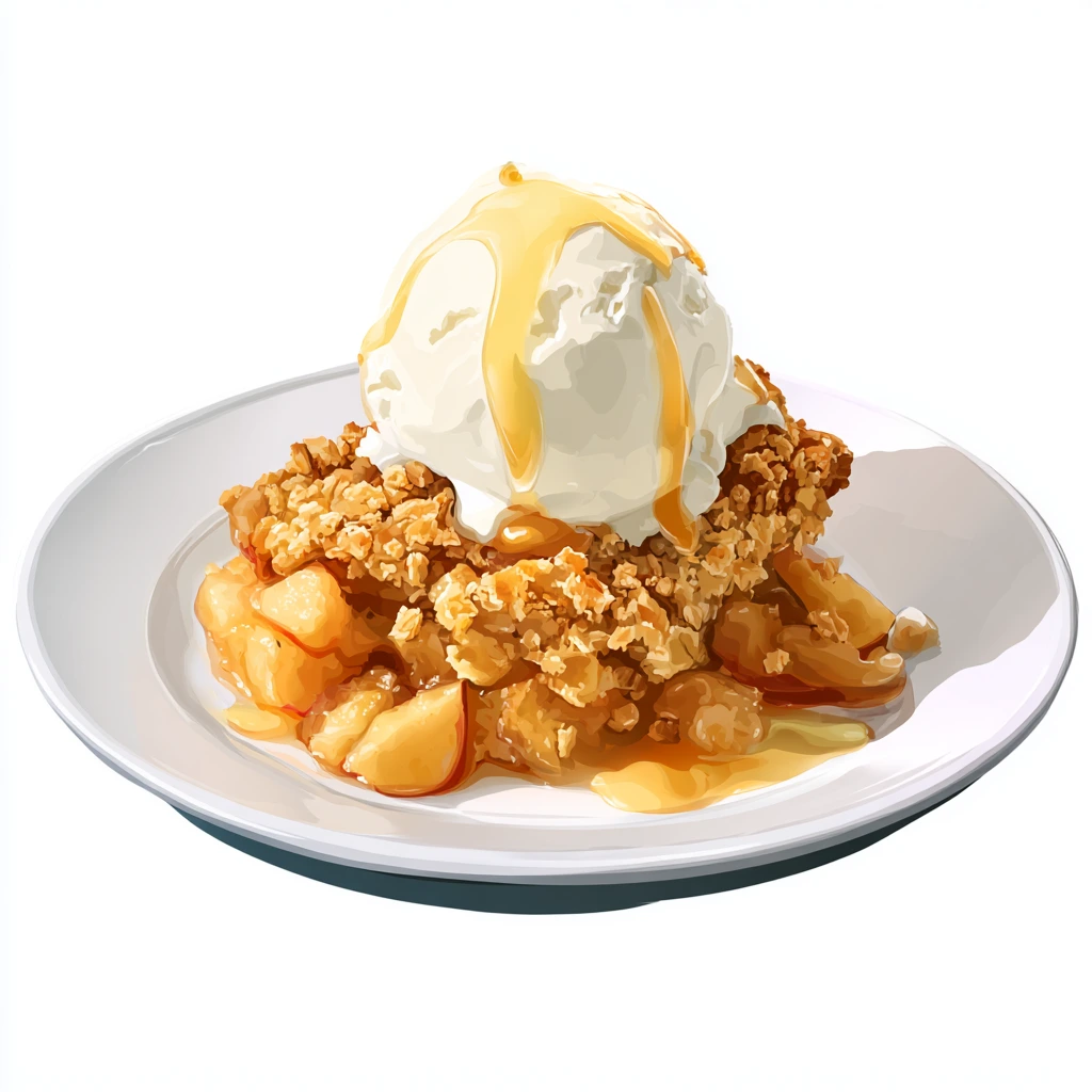 Caramel Apple Crisp - Easy & Delicious Fall Special 4 Apple Crisp
