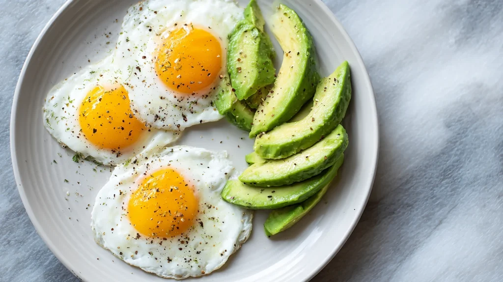 Eggs and Avocado - Balanced and Protein Rich Meal 8 Eggs and Avocado