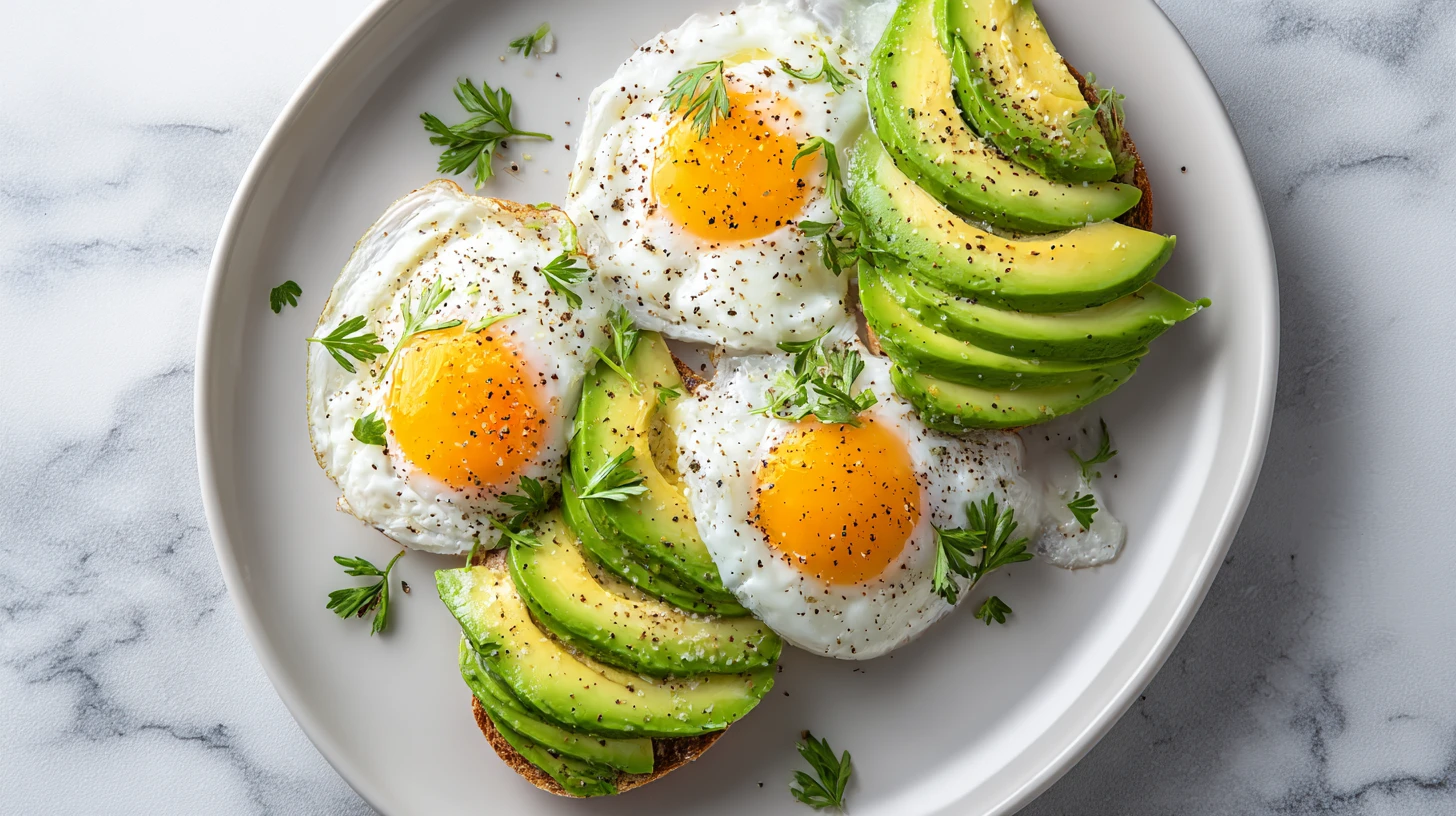 Eggs and Avocado - Balanced and Protein Rich Meal