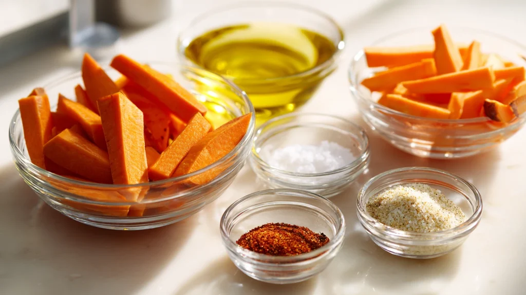 Baked Sweet Potato Fries - Crispy, Healthy, and Flavorful 3 Baked Sweet Potato Fries