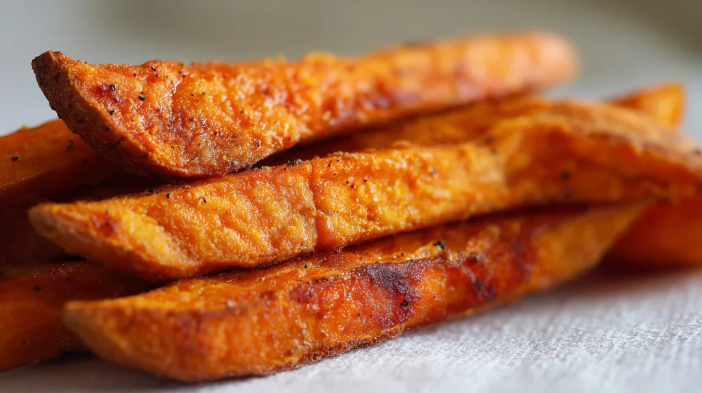 Baked Sweet Potato Fries - Crispy, Healthy, and Flavorful 2 Baked Sweet Potato Fries