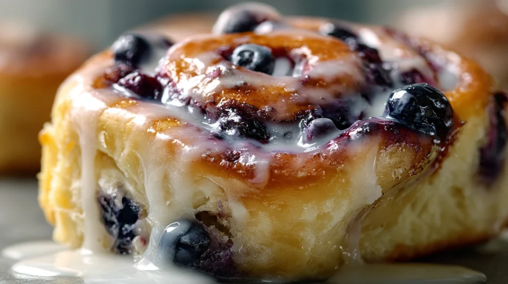 Blueberry Cinnamon Rolls - Sweet, Fruity & Best for Brunch 2 Blueberry Cinnamon Rolls