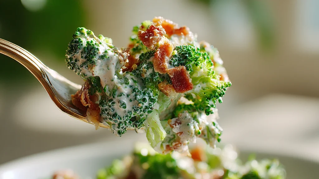Broccoli Salad With Bacon - Crunchy & Healthy Lunch 2 Broccoli Salad with Bacon