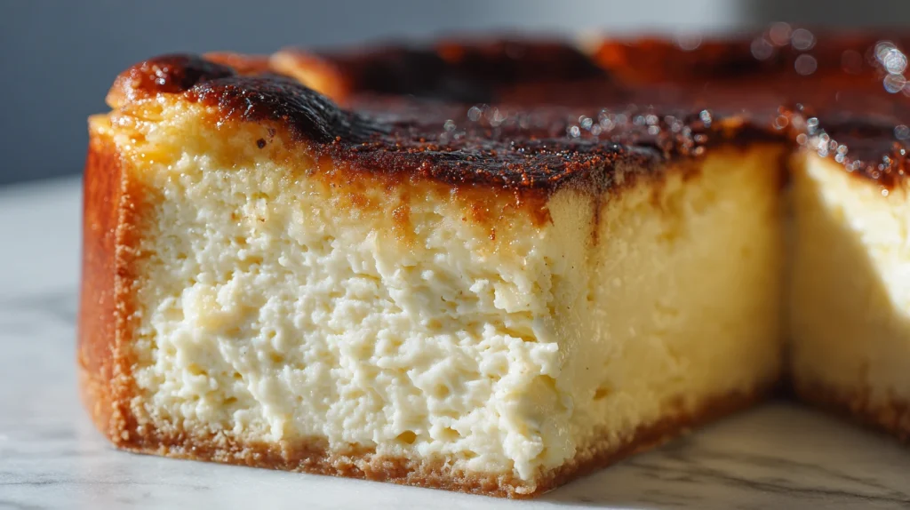 Burnt Cheesecake Recipe - Caramelized Top & Creamy Center 2 Burnt Cheesecake