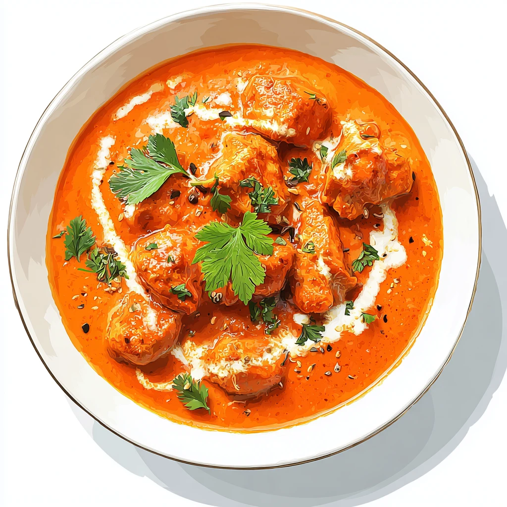 Butter Chicken Curry - Creamy, Mild Indian Classic 4 butter chicken vector