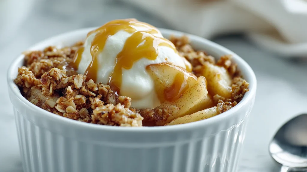 Caramel Apple Crisp - Easy & Delicious Fall Special 7 caramel apple crisp