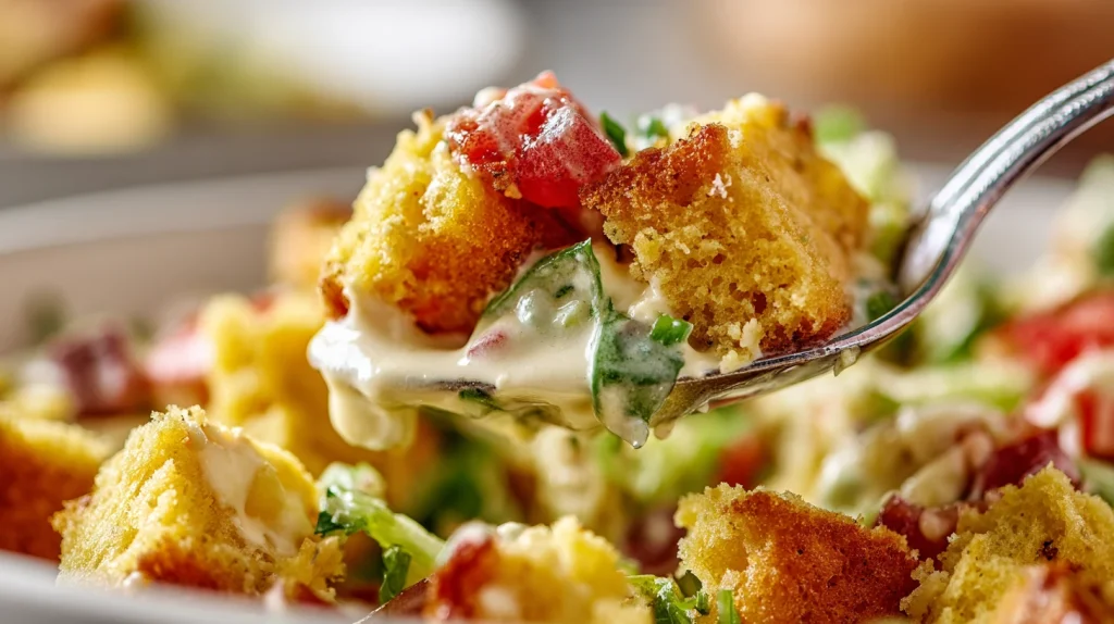 Cornbread Salad Recipe - Easy Summer Picnic Side Dish 2 Cornbread Salad Recipe