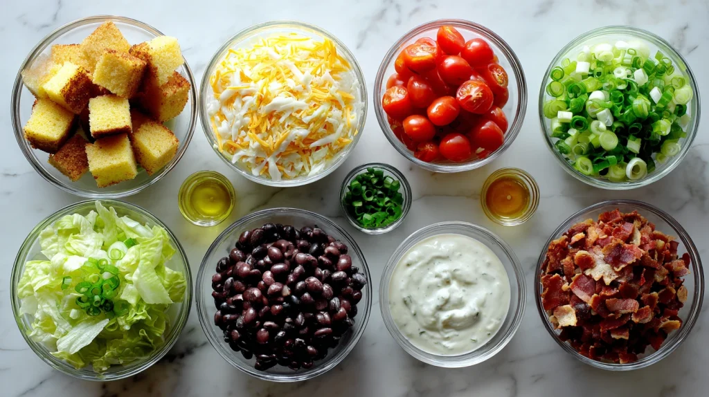 Cornbread Salad Recipe - Easy Summer Picnic Side Dish 3 Cornbread Salad Recipe