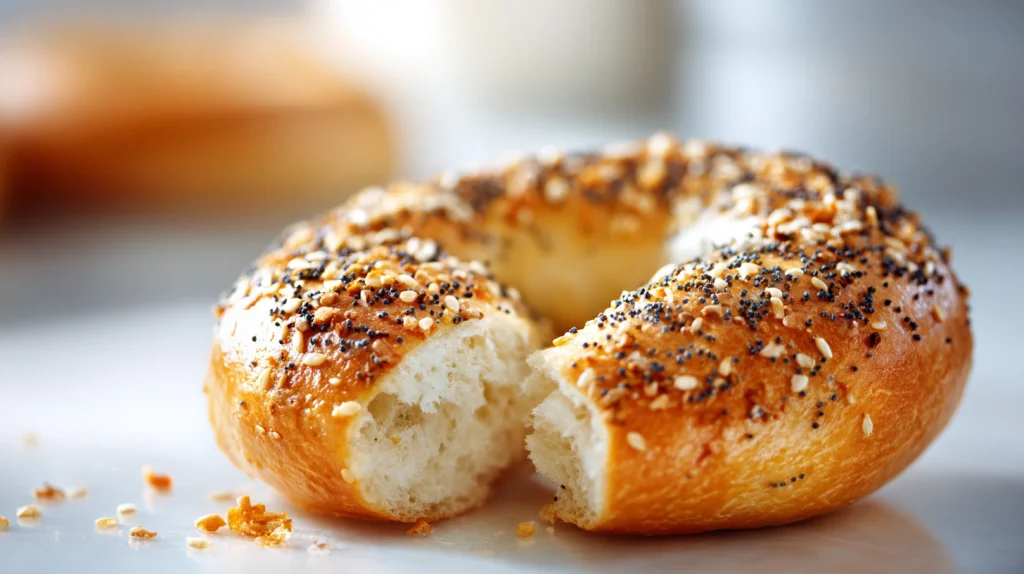 Fluffy Cottage Cheese Bagels - Easy Homemade Breakfast 2 Cottage Cheese Bagels