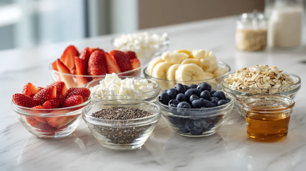 Easy Cottage Cheese Bowl - Delicious & Healthy Meal 3 Cottage Cheese Bowls