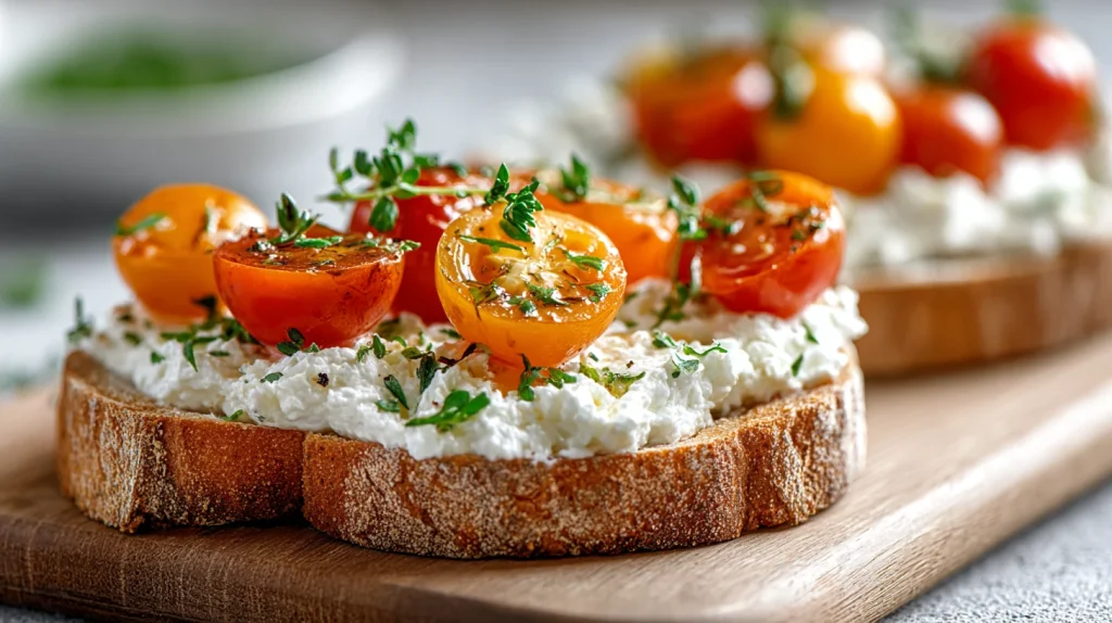 Cottage Cheese Toast - Protein Packed Savory Toast 2 Cottage Cheese Toast