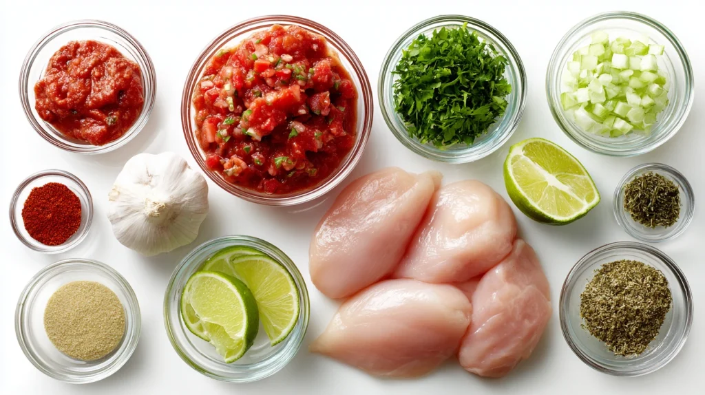 Easy Crockpot Salsa Chicken Recipe - Healthy Dinner 2 Crockpot Salsa Chicken