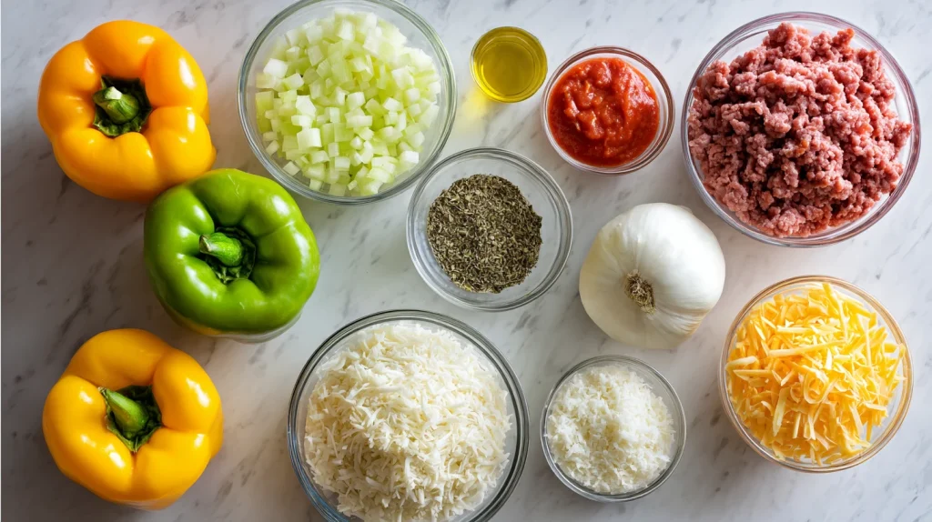 Keto Stuffed Bell Peppers - Healthy & Yummy Appetizer 2 Keto Stuffed Bell Peppers