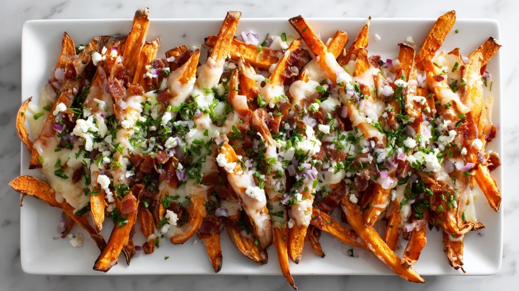 Loaded Sweet Potato Fries - Crispy and Flavorful Recipe 10 Loaded Sweet Potato Fries
