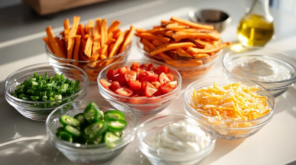 Loaded Sweet Potato Fries - Crispy and Flavorful Recipe 3 Loaded Sweet Potato Fries