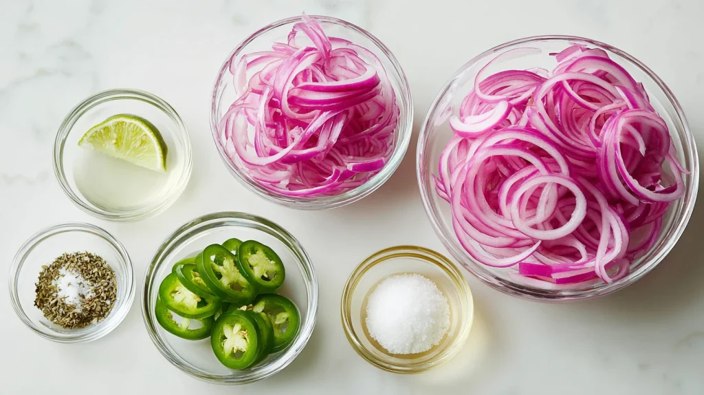 Mexican Pickled Red Onions - Quick, Tangy, and Flavorful 2 Mexican Pickled Red Onions