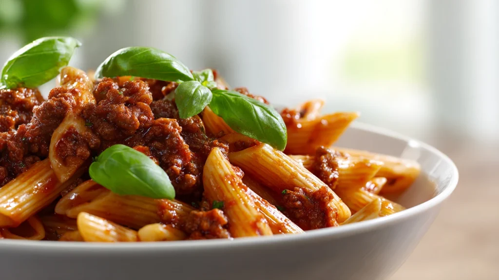 Penne Bolognese Recipe - Rich & Creamy Pasta Dinner 2 Penne Bolognese